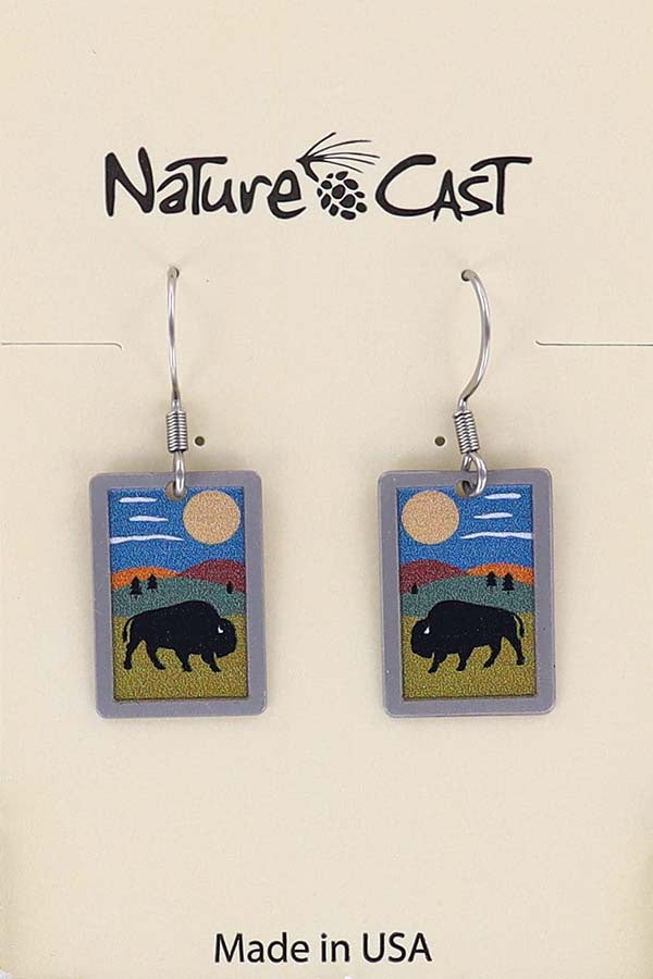 Earring Dangle Bison