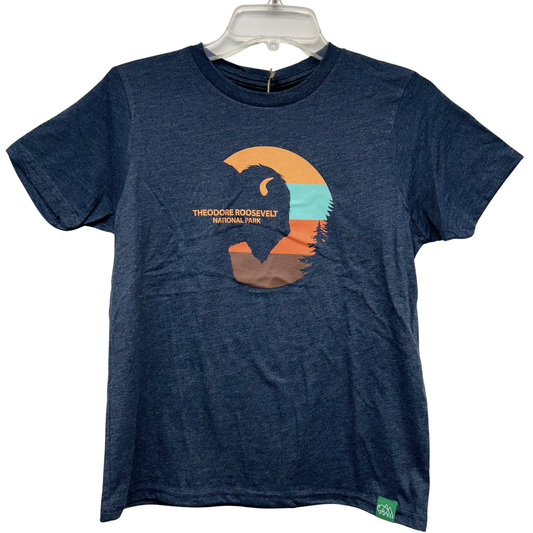 Bison Stripe Circle Kid's T-shirt