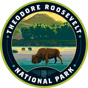 TRNP Bison River Circle Sticker