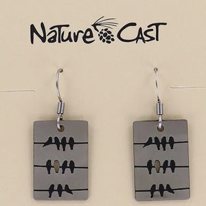 Earrings Bird on a wire