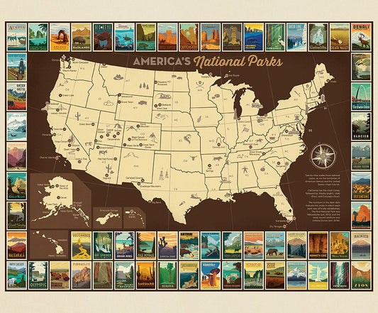 NPS Finished Map Quilt