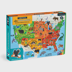 Little Park Ranger National Parks Map of the USA Puzzle