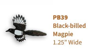 Black-billed Magpie Pin