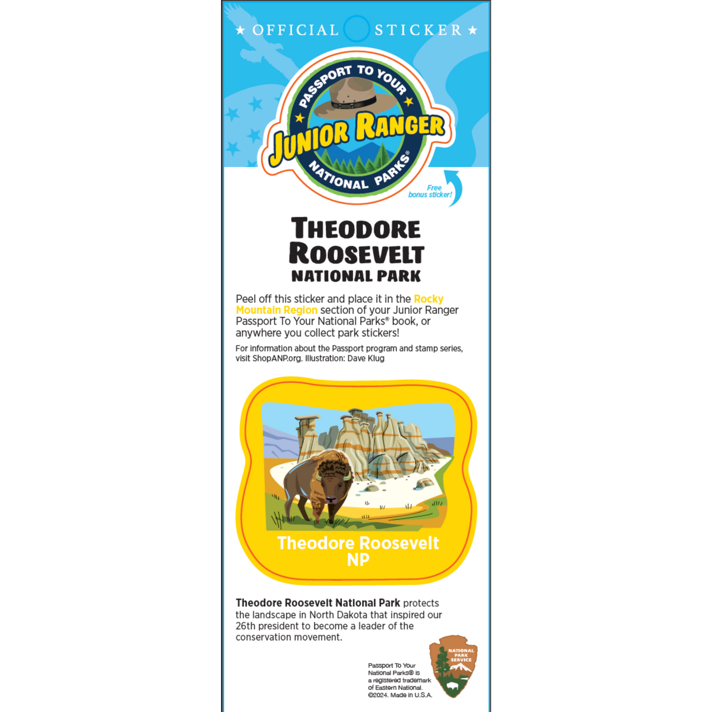 TRNP Junior Ranger Sticker Single