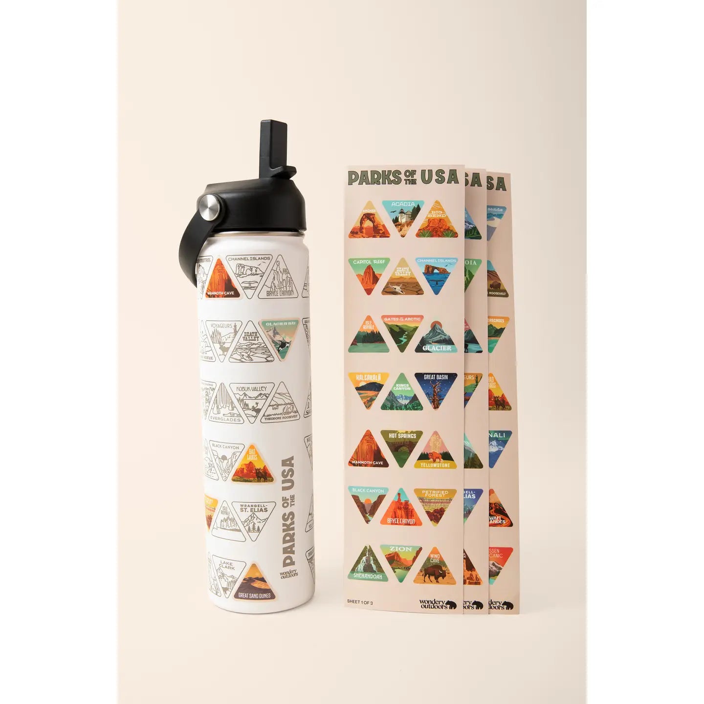 Orginal Parks of the USA Bucket List Water Bottle - 24 oz