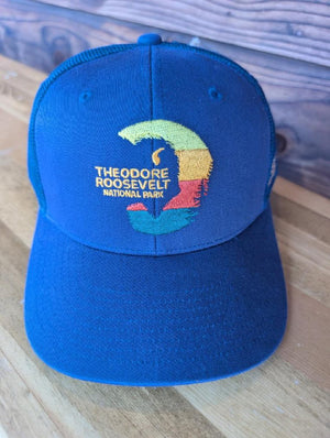 Bison Stripe Circle Trucker Hat