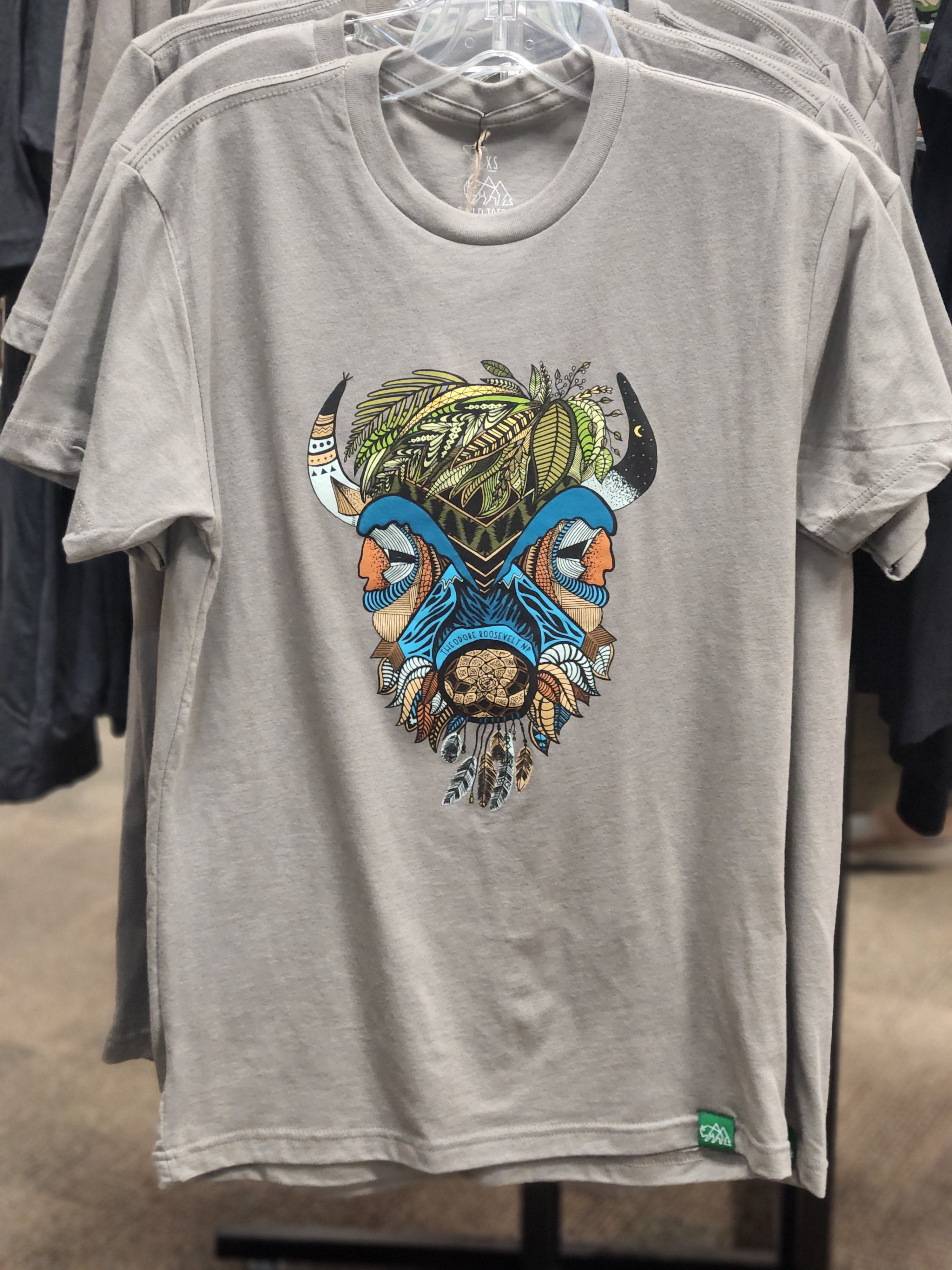 Boho Bison T-shirt – Theodore Roosevelt Nature & History Association